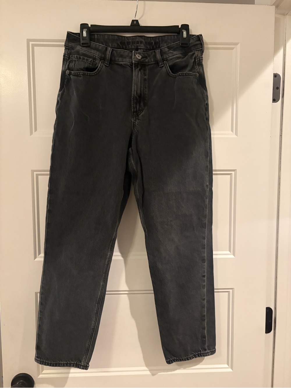 American Eagle Outfitters Women's Charcoal Black Relaxed Jeans